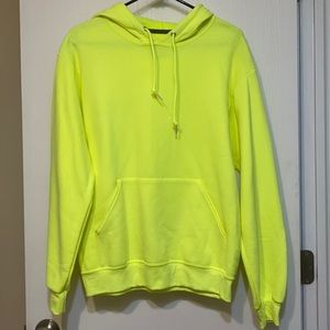 construction/neon yellow hoodie